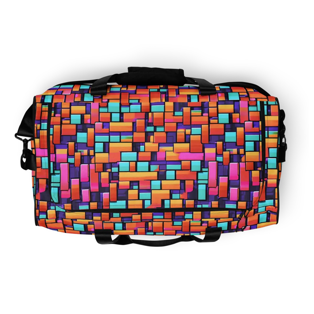 Neon Brickwork on Duffle Bag — Top