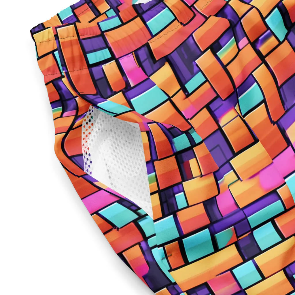 Neon Brickwork on Swim Trunks — Product details 2