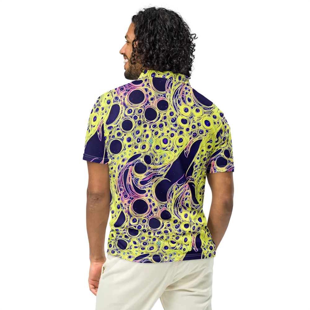 Solar Void on Men's Slim Fit Polo Shirt — Back