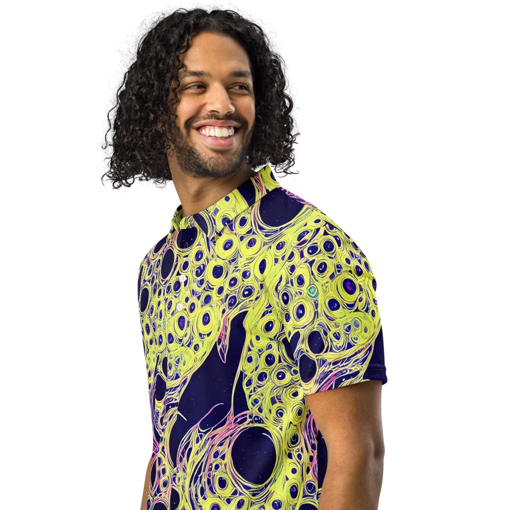 Solar Void on Men's Slim Fit Polo Shirt — Left Front