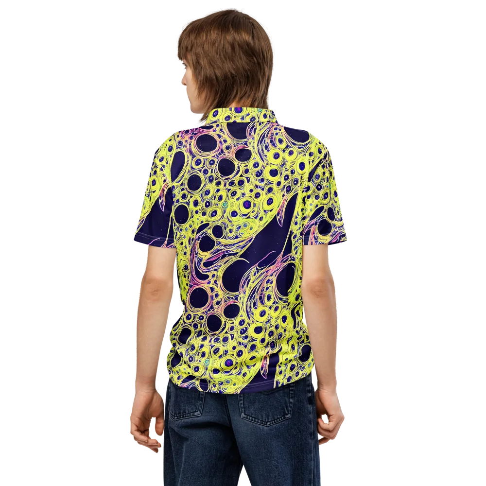 Solar Void on Men's Slim Fit Polo Shirt — Back