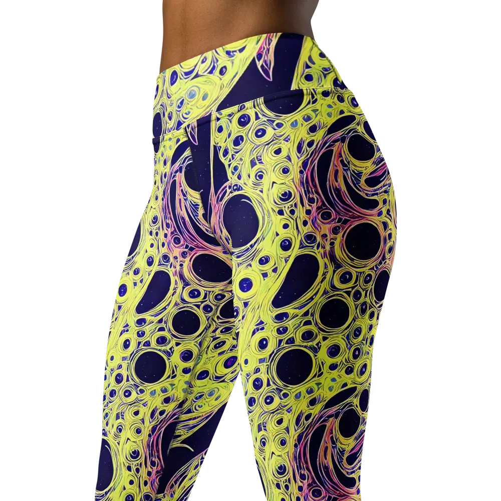 Solar Void on Yoga Leggings — Left Front