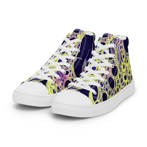 Solar Void on a Women's High Top Canvas Shoes