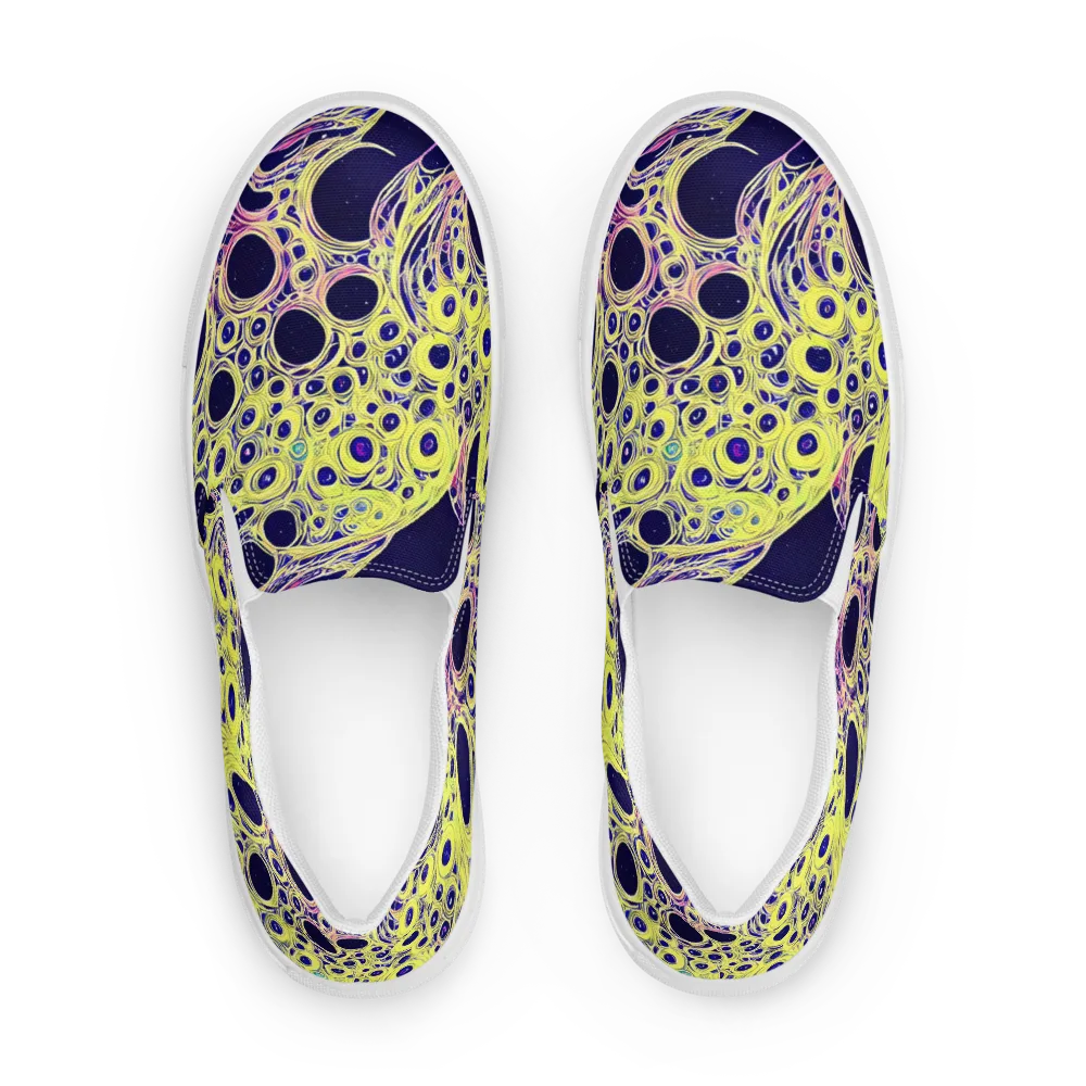 Solar Void on Men's Slip-On Canvas Shoes — Front