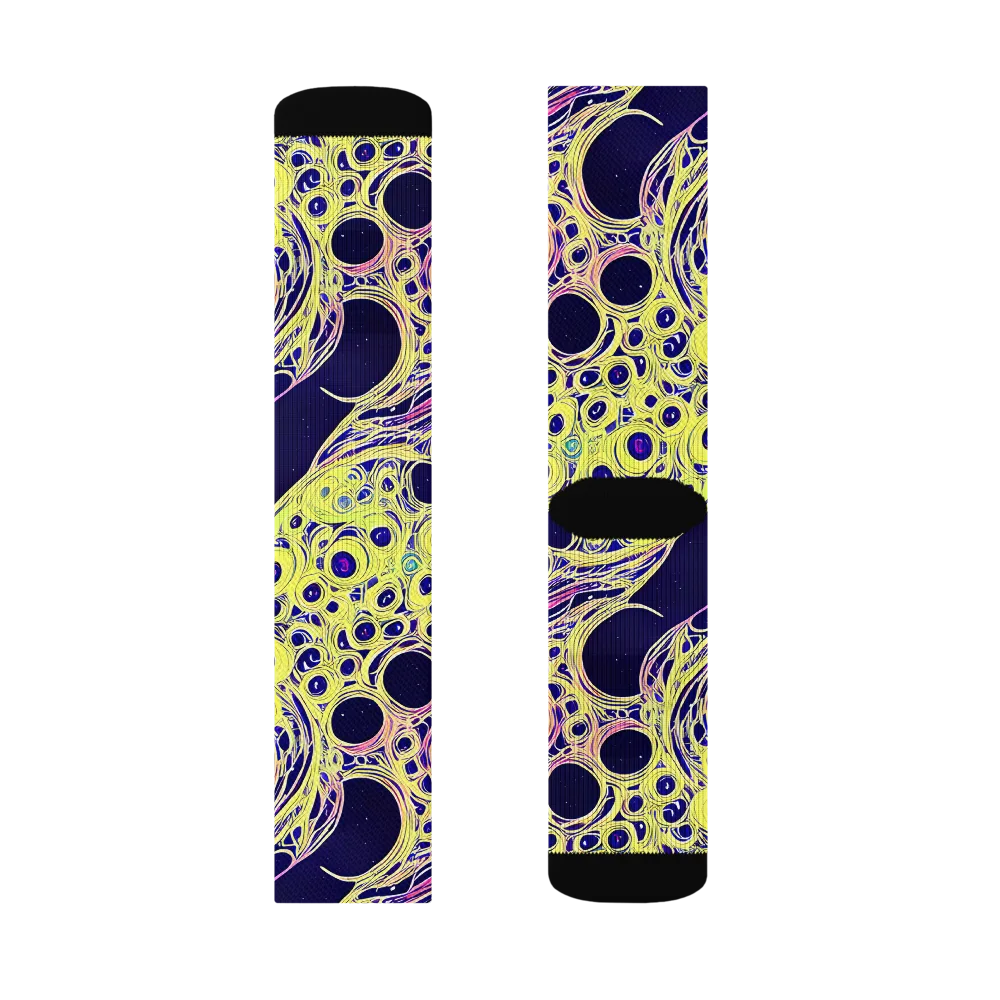 Solar Void on Socks — Right Sock