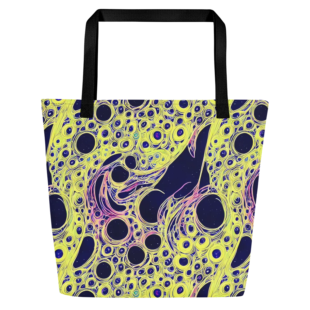 Solar Void on Large Tote Bag W/ Pocket — Front
