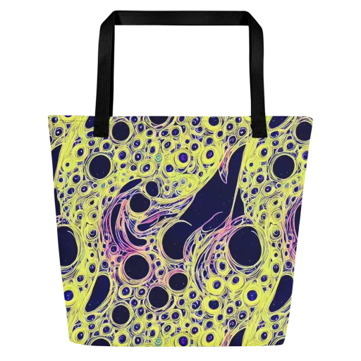 Solar Void on a Large Tote Bag W/ Pocket
