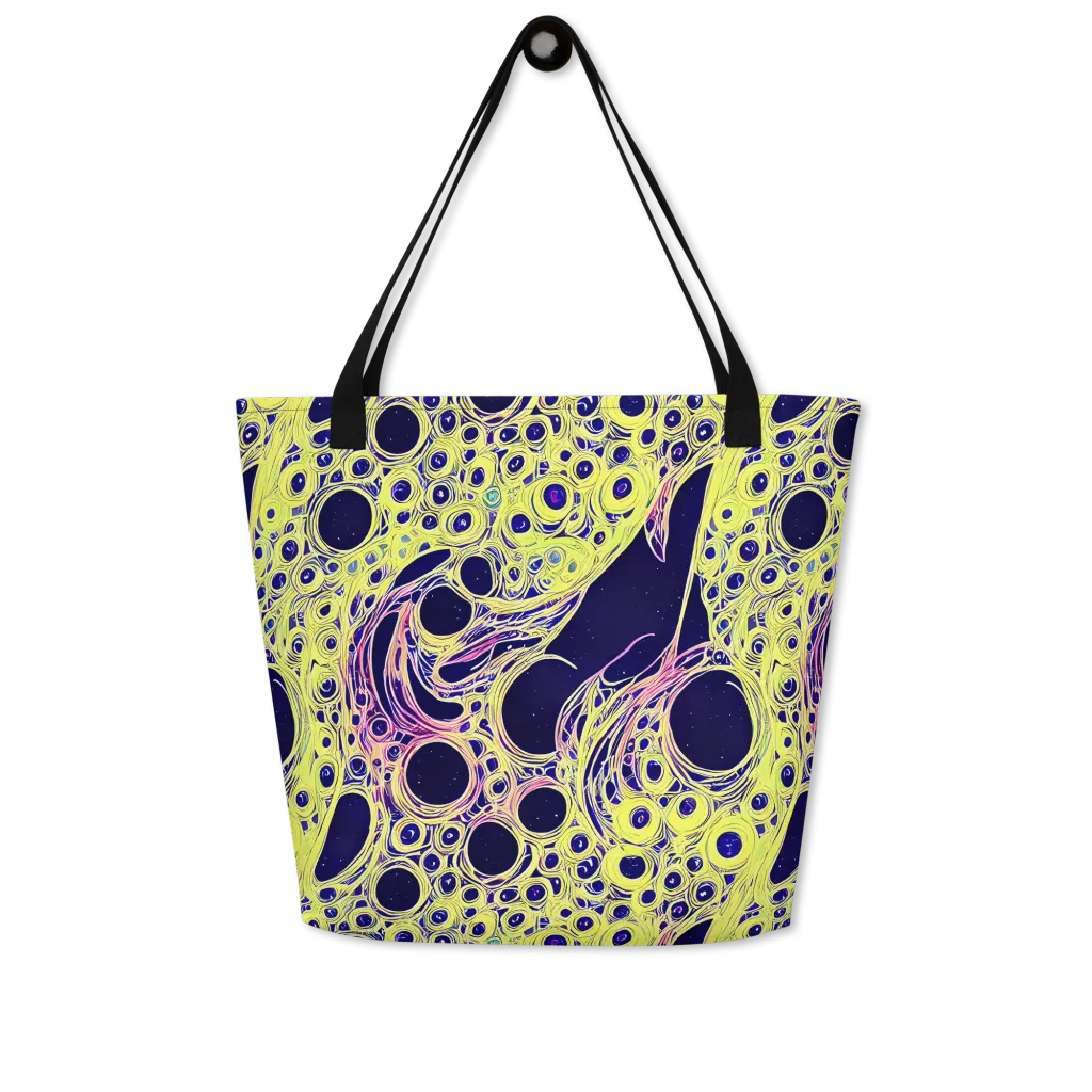 Solar Void on Large Tote Bag W/ Pocket — Front