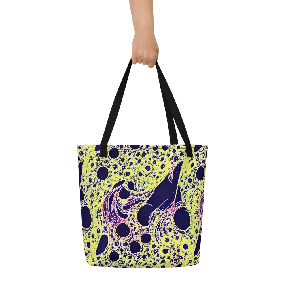 Solar Void on Large Tote Bag W/ Pocket — Front