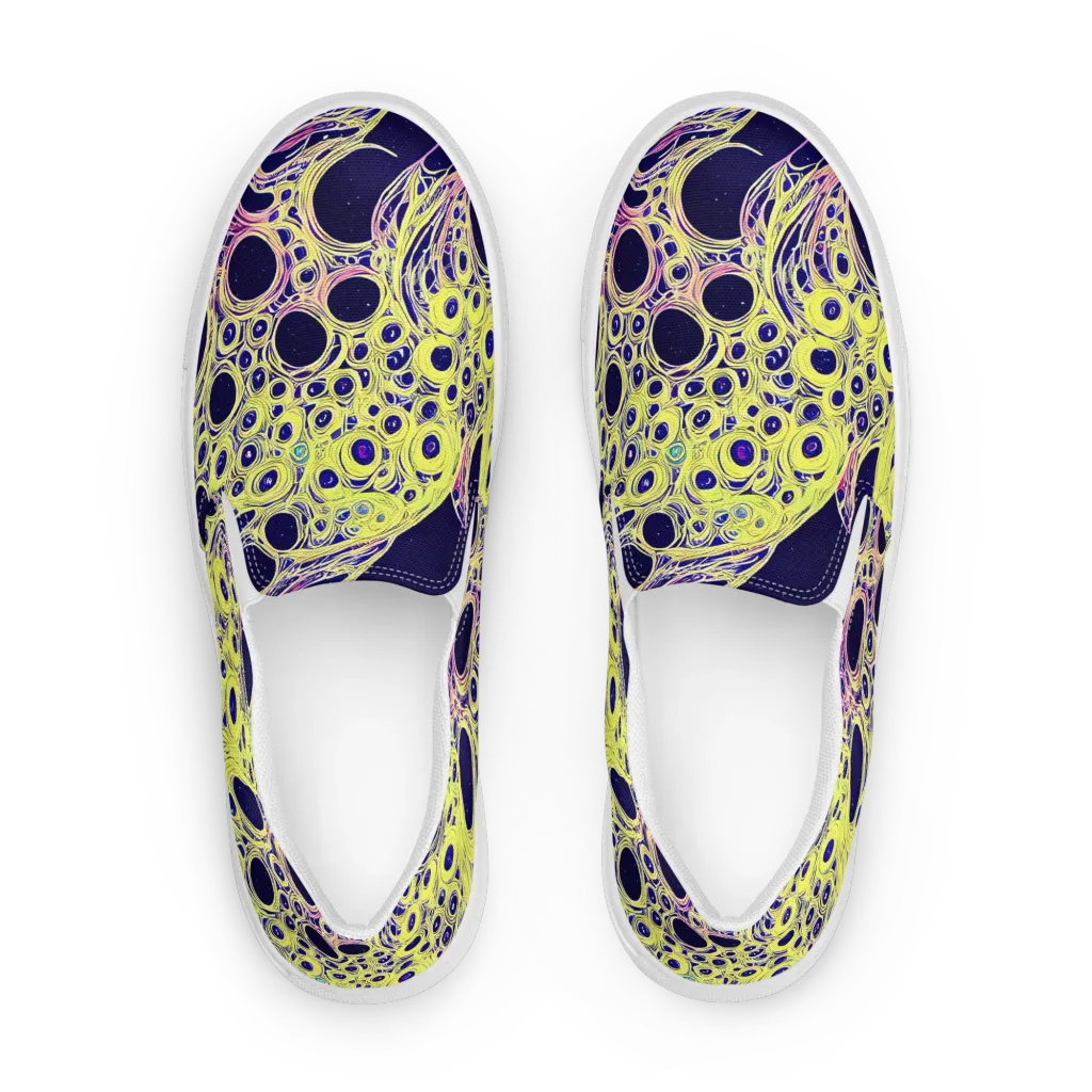Solar Void on Women's Slip-On Canvas Shoes — Front