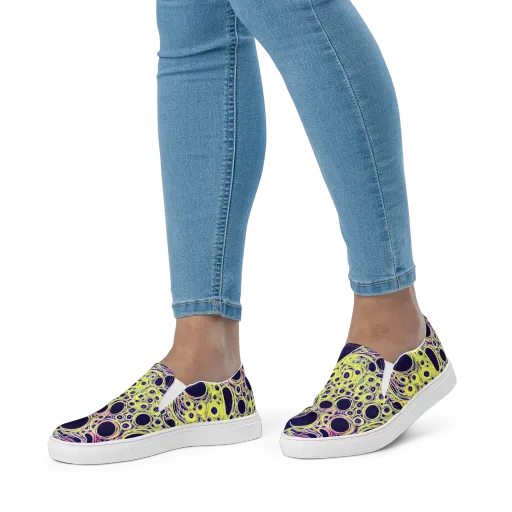 Solar Void on a Women's Slip-On Canvas Shoes