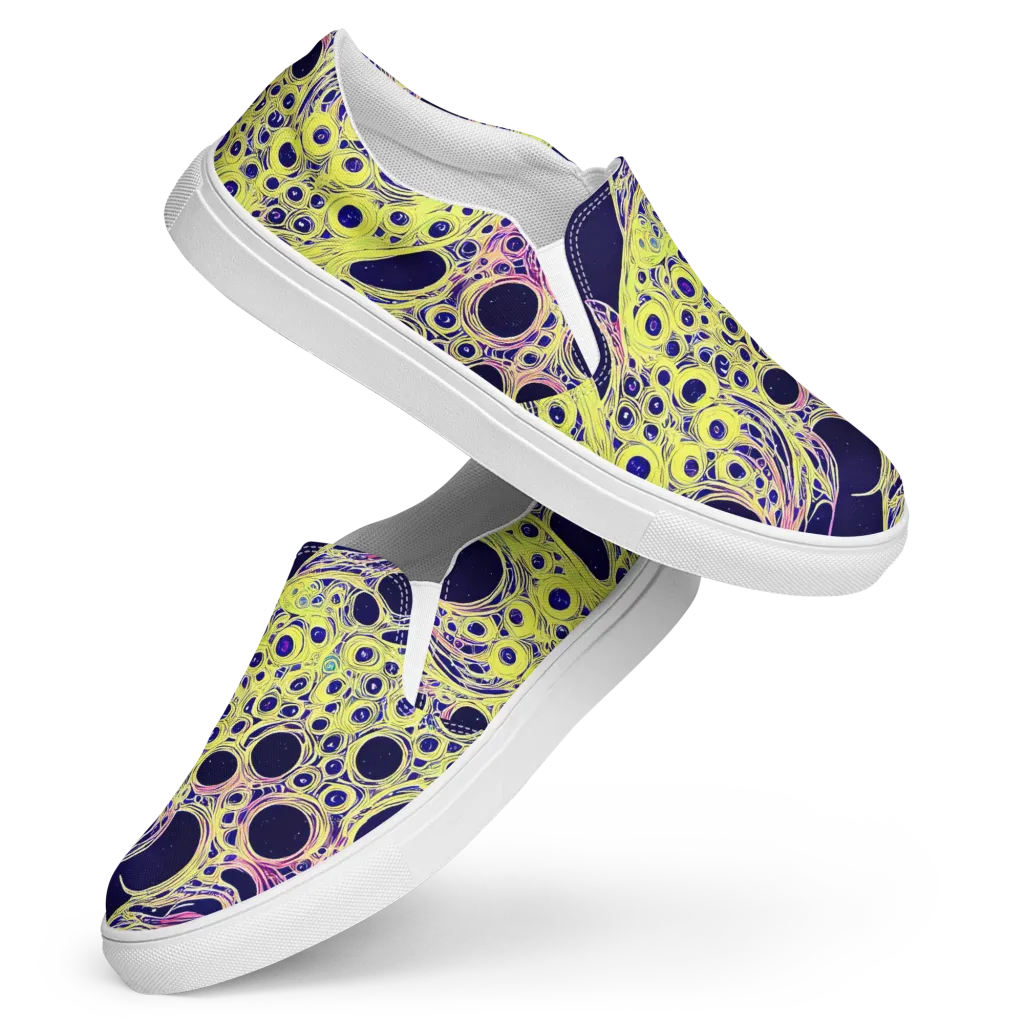 Solar Void on Women's Slip-On Canvas Shoes — Front