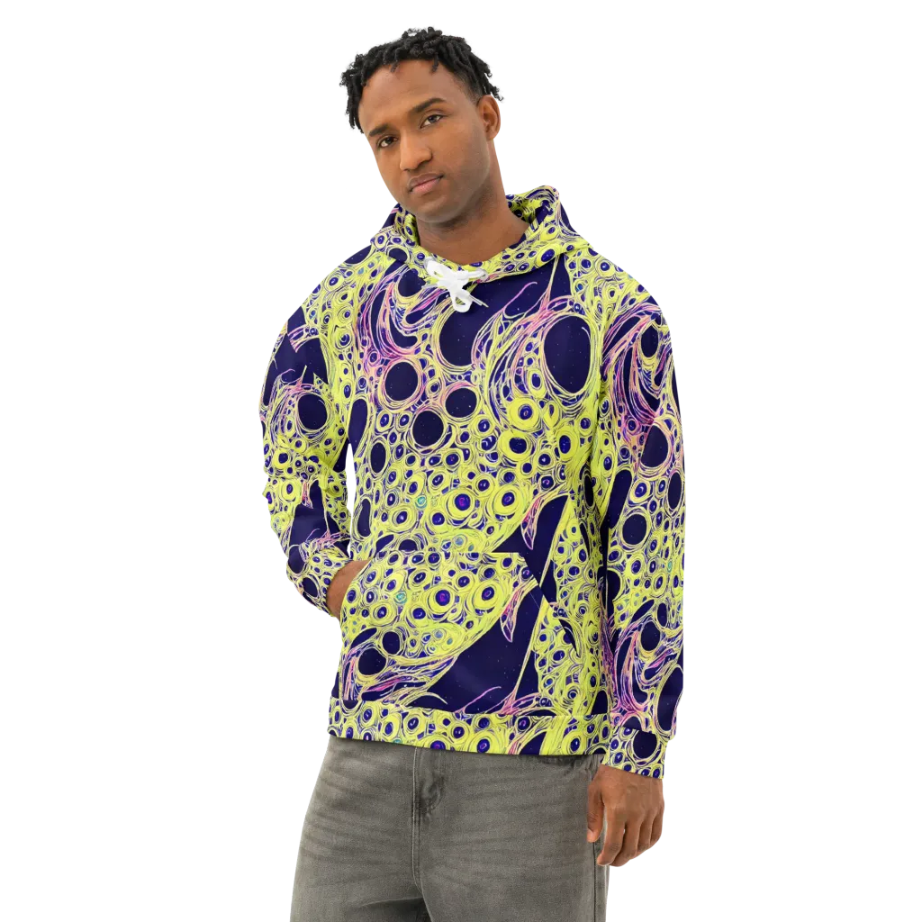 Solar Void on Cotton Hoodie — Left Front