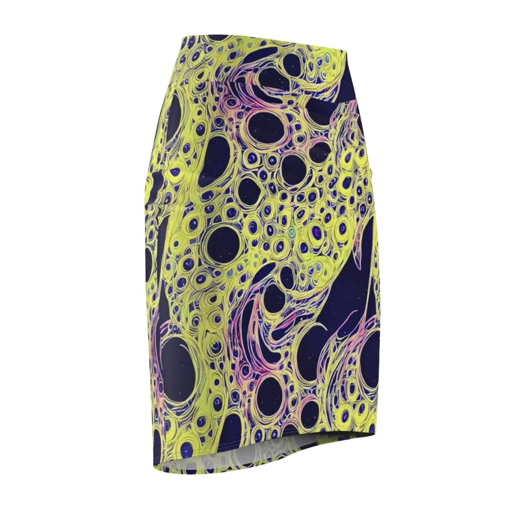 Solar Void on Pencil Skirt — Front Side