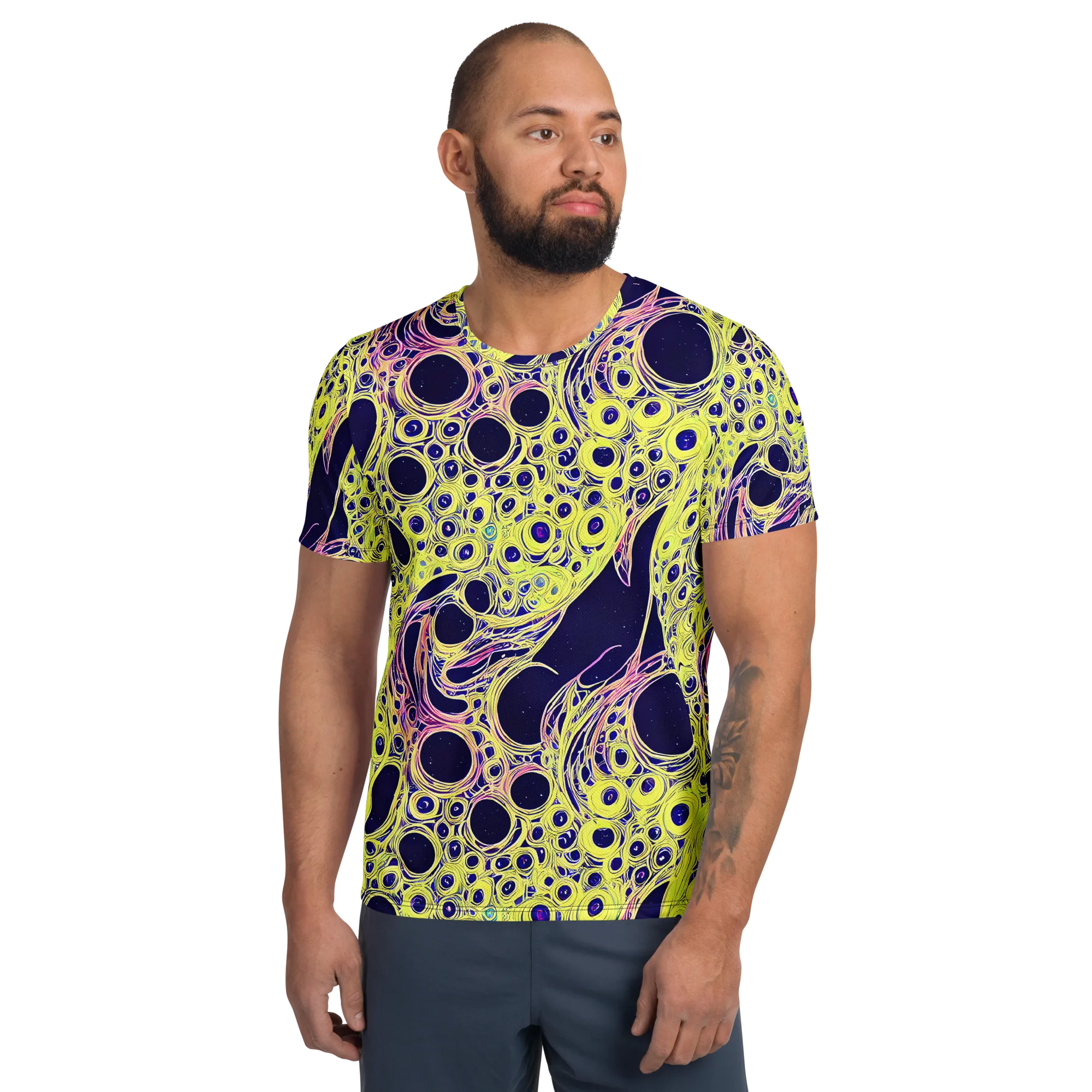 Solar Void on Men's Athletic T-Shirt — Front