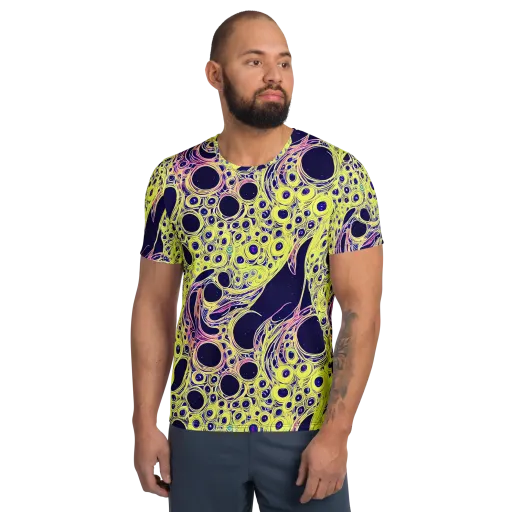Solar Void on a Men's Athletic T-Shirt