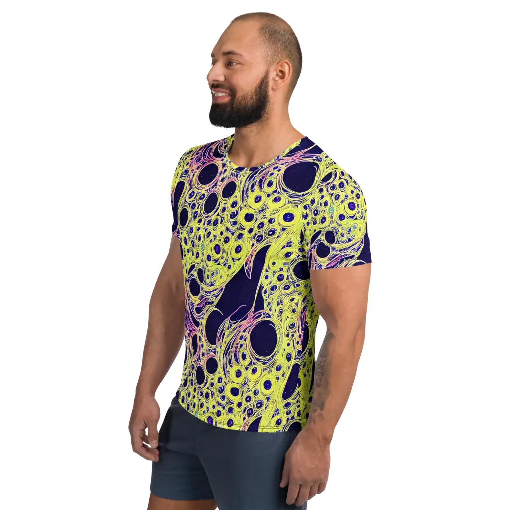 Solar Void on Men's Athletic T-Shirt — Left