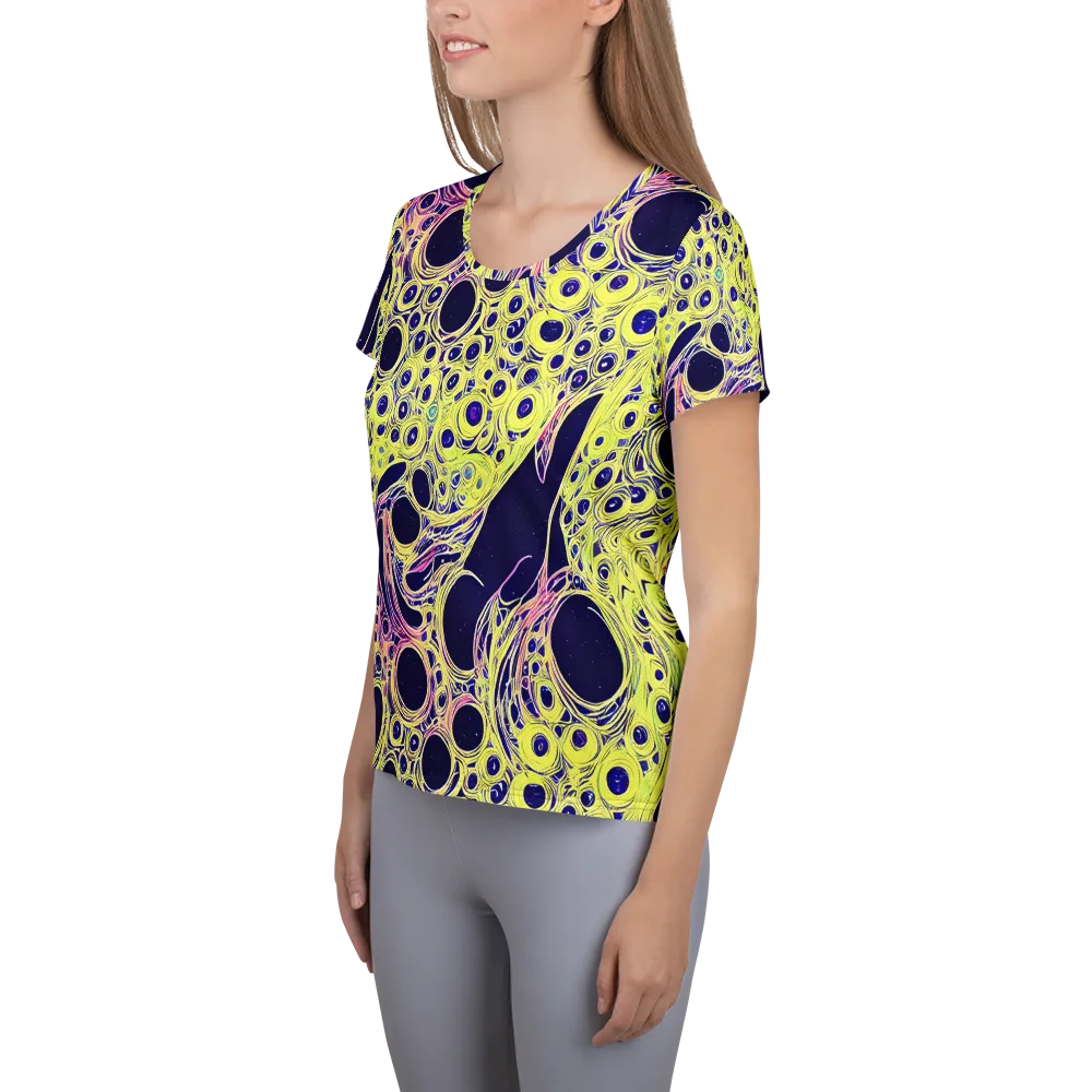 Solar Void on Women's Athletic T-Shirt — Left