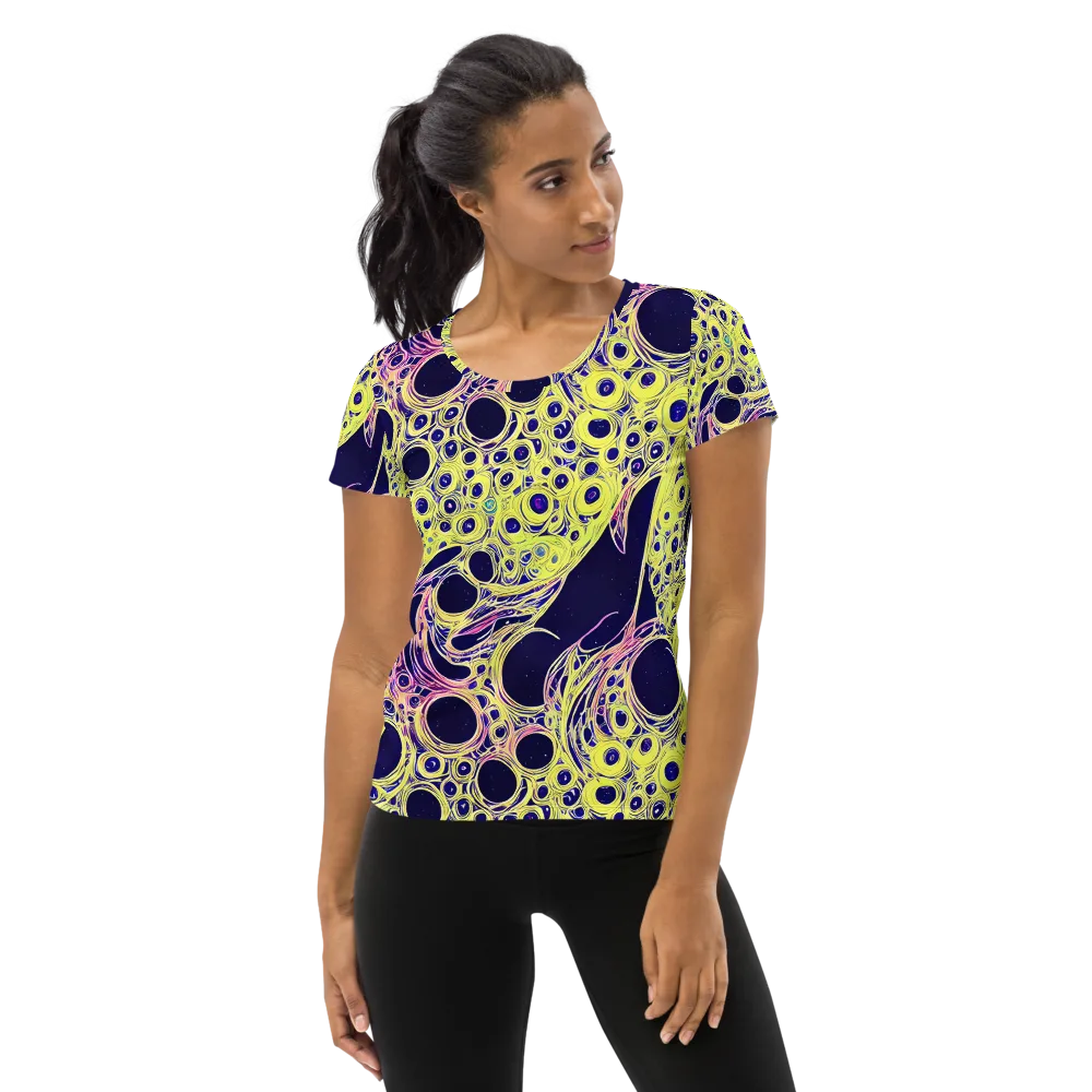 Solar Void on Women's Athletic T-Shirt — Front