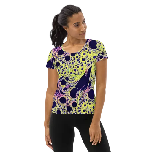 Solar Void on a Women's Athletic T-Shirt