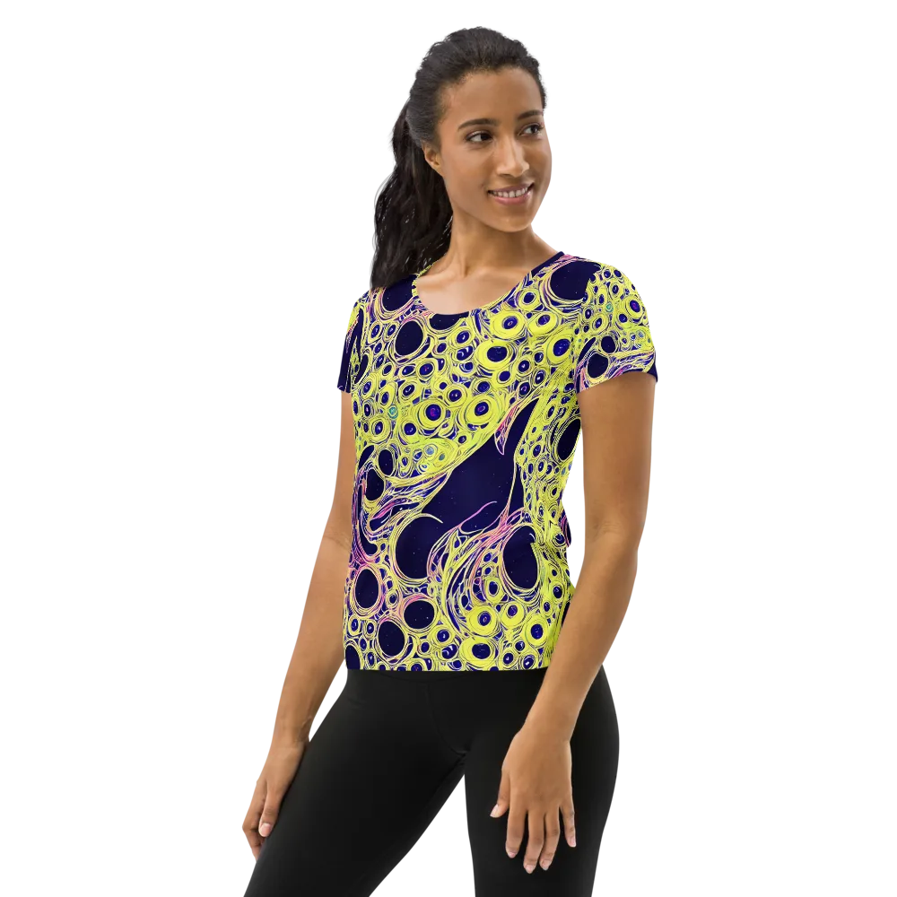Solar Void on Women's Athletic T-Shirt — Left