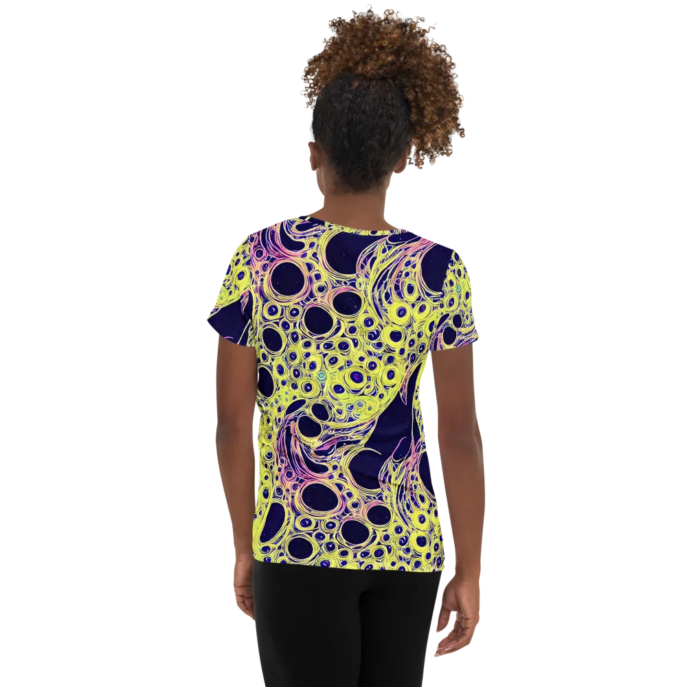 Solar Void on Women's Athletic T-Shirt — Back