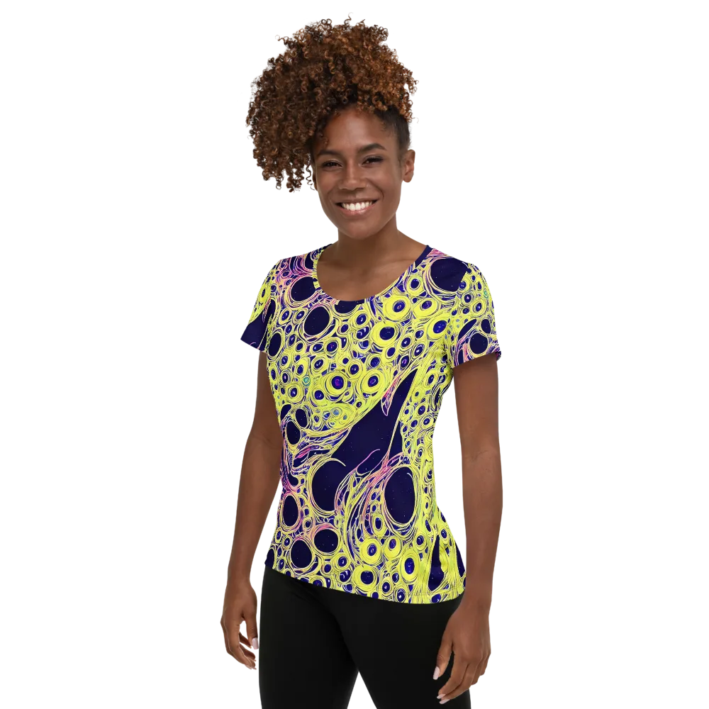 Solar Void on Women's Athletic T-Shirt — Left