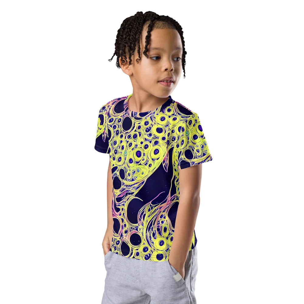 Solar Void on Kids Crew Neck T-Shirt — Left Front