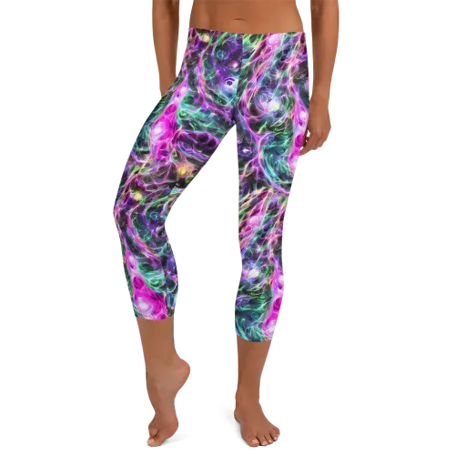 Amethyst Storm on a Capri Leggings