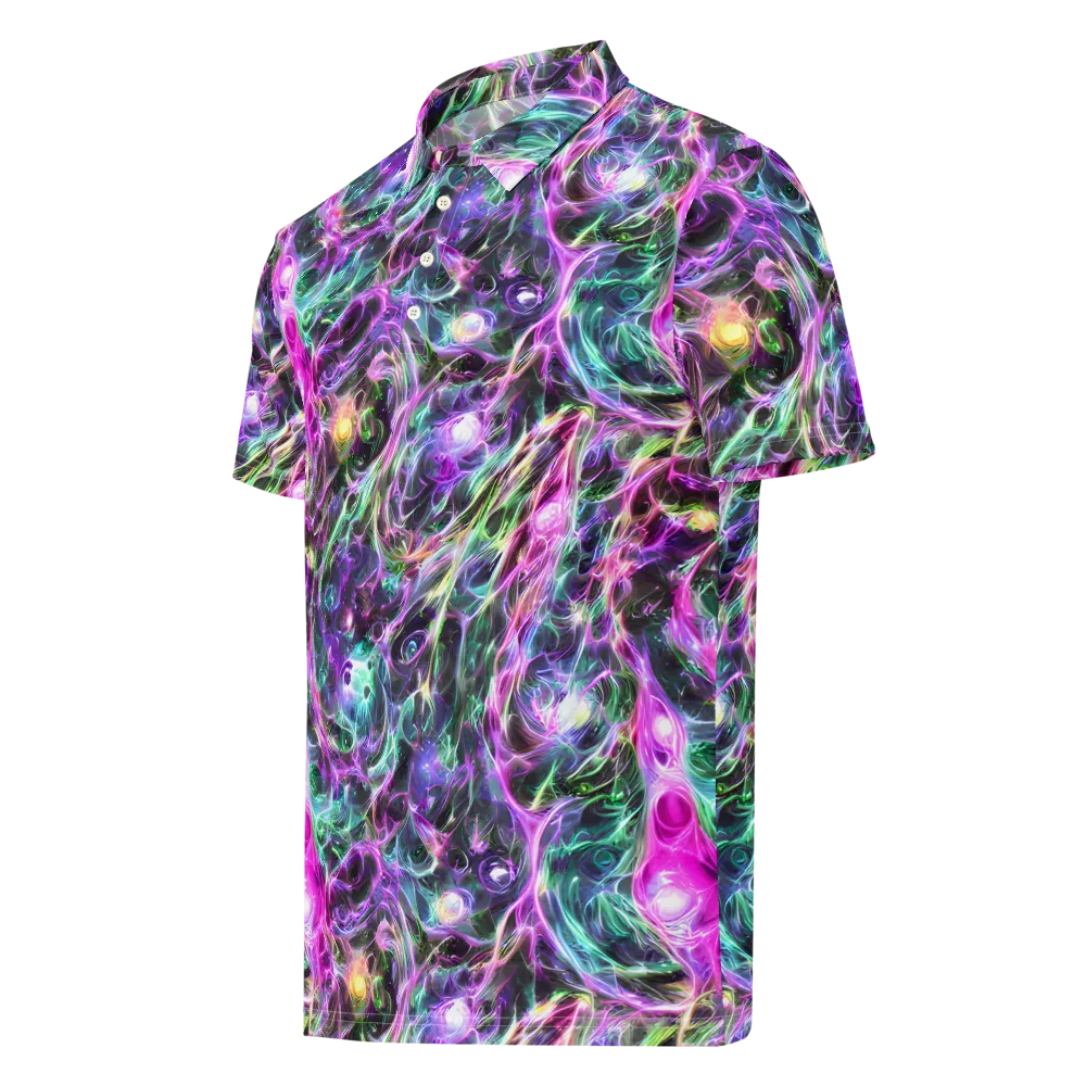 Amethyst Storm on Men's Slim Fit Polo Shirt — Left Front