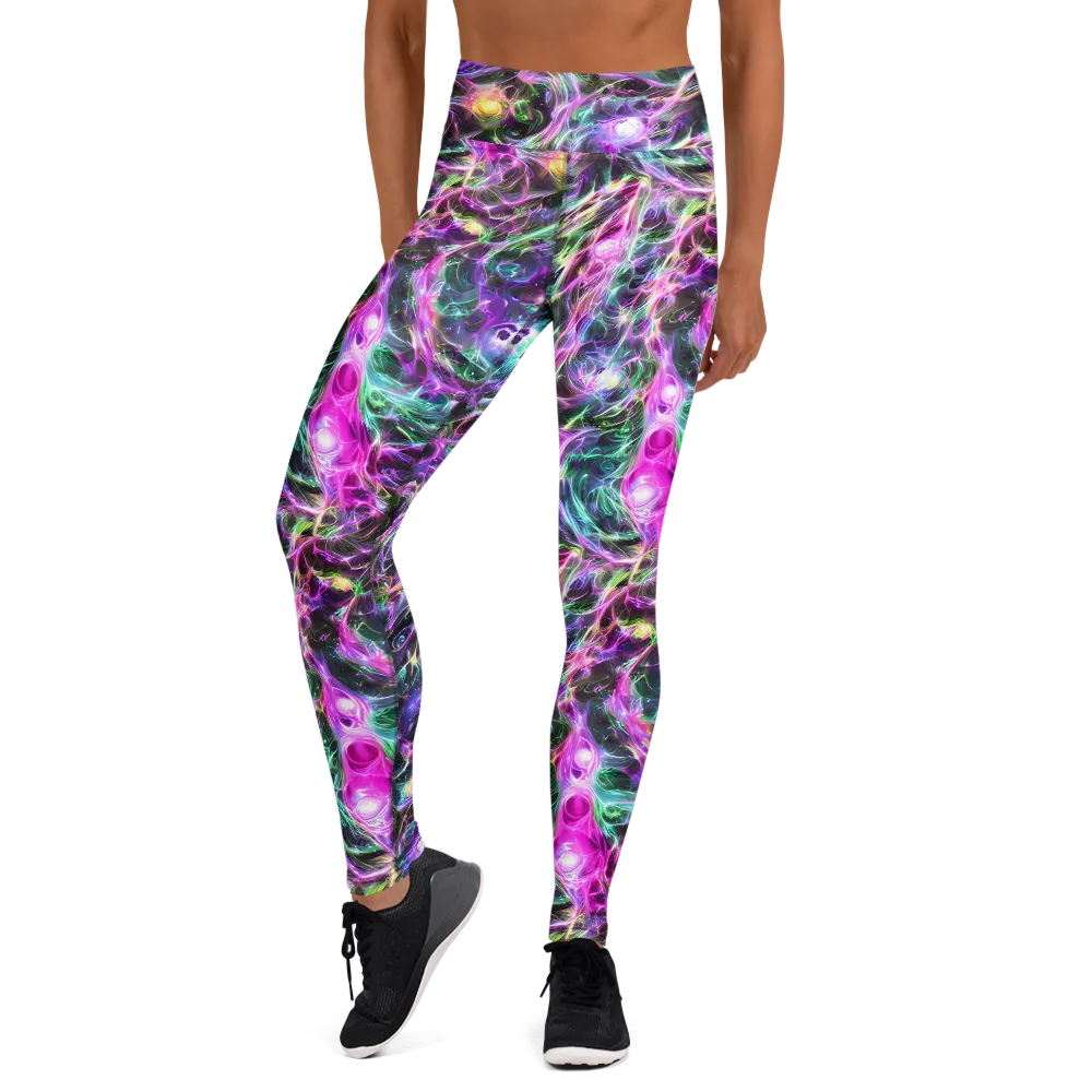 Amethyst Storm on Yoga Leggings — Front