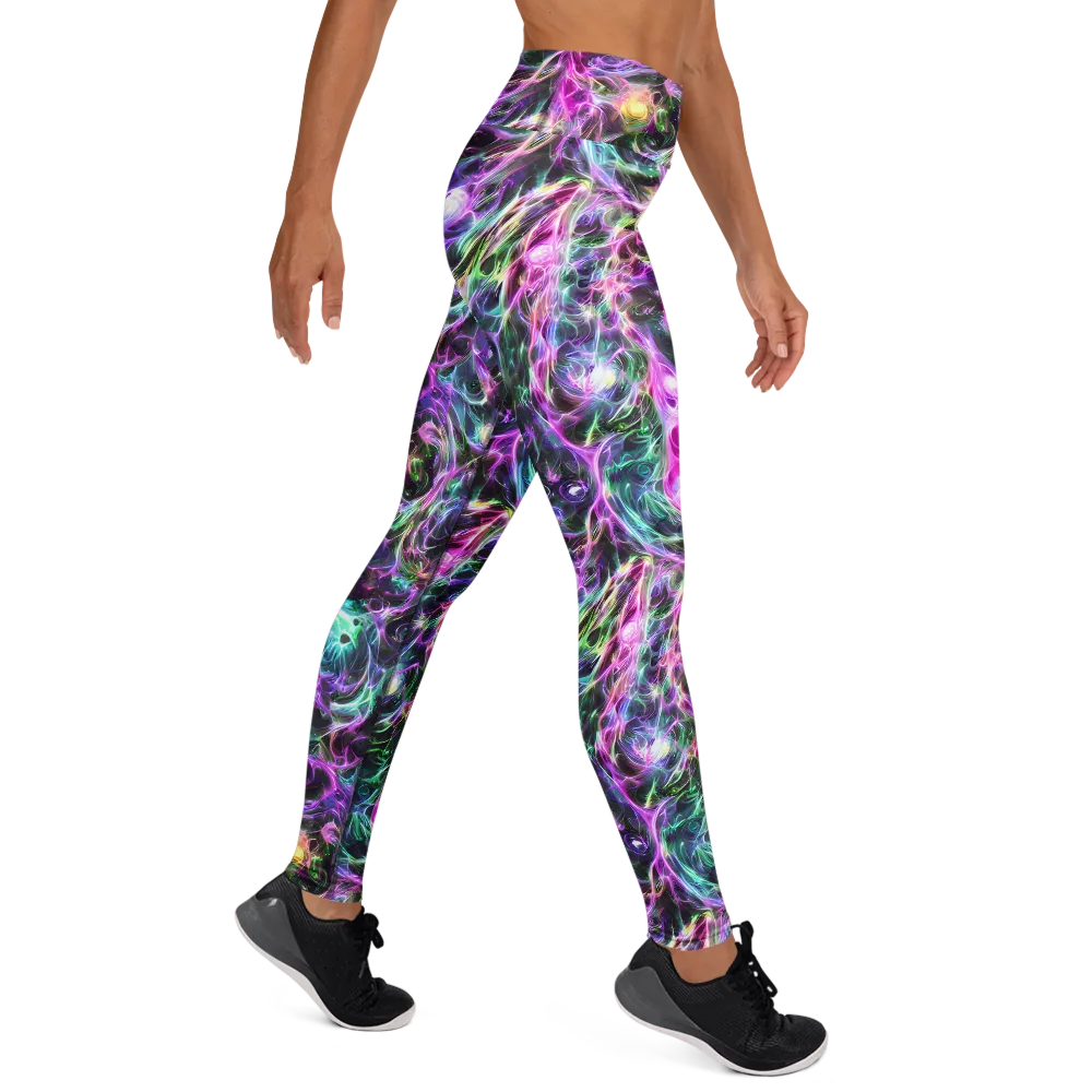 Amethyst Storm on Yoga Leggings — Right