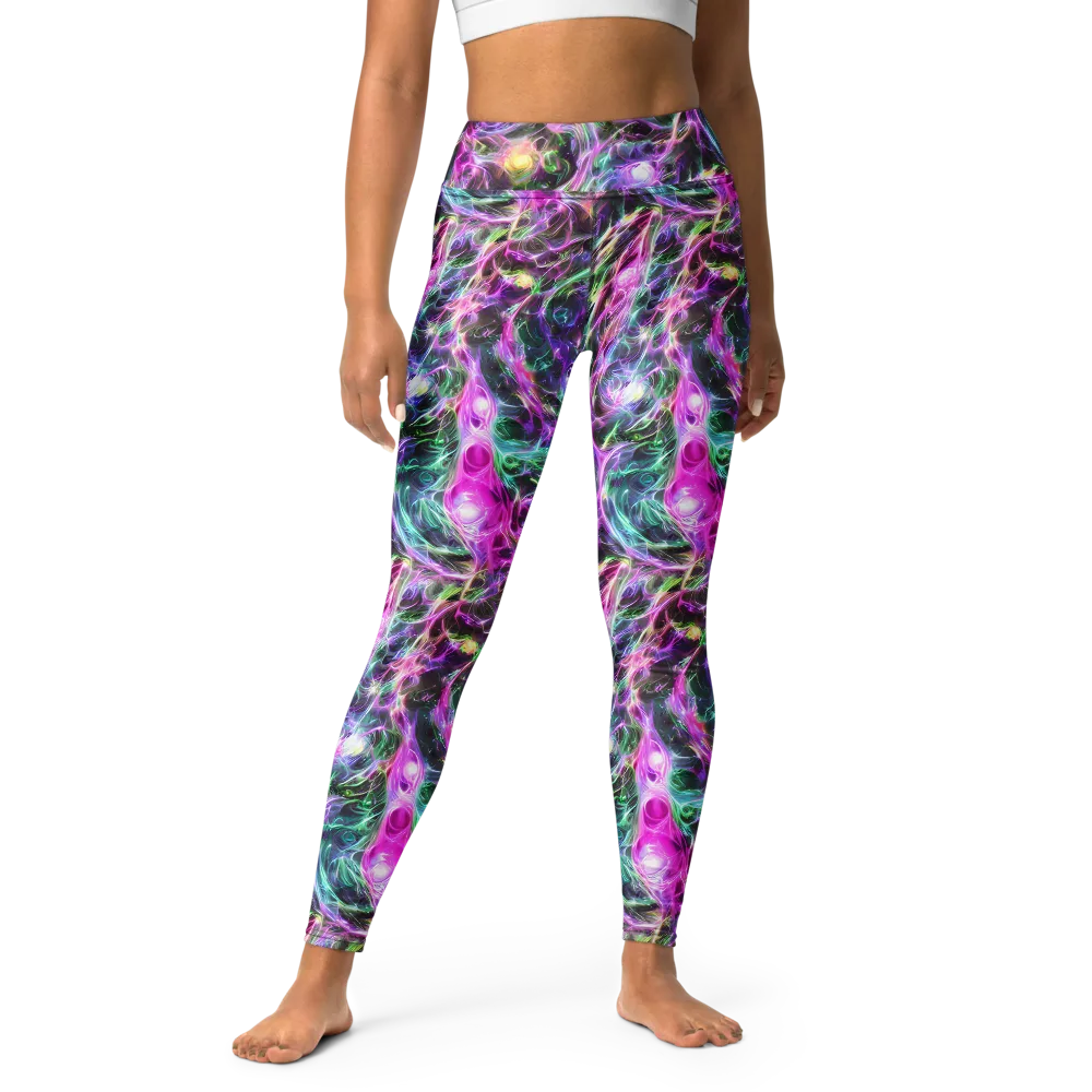 Amethyst Storm on Yoga Leggings — Front