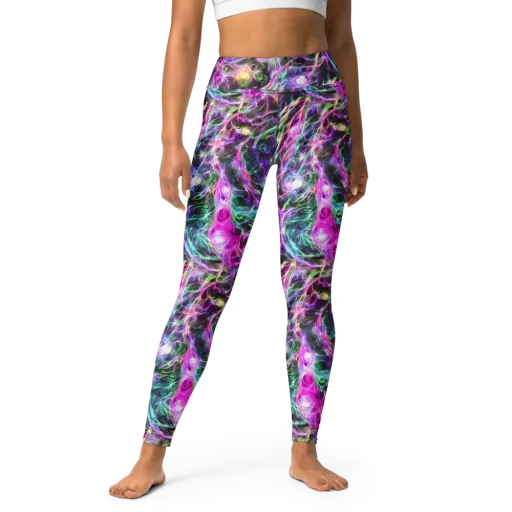 Amethyst Storm on a Yoga Leggings