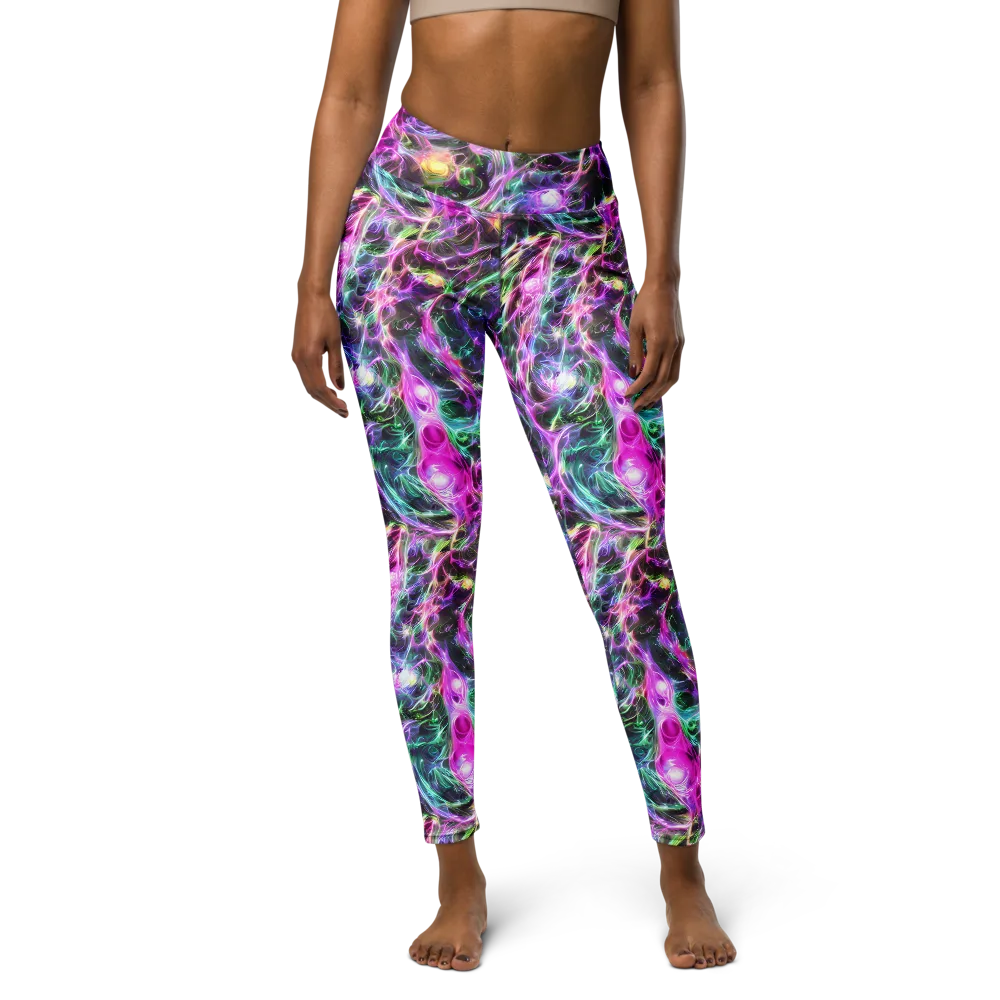 Amethyst Storm on Yoga Leggings — Front