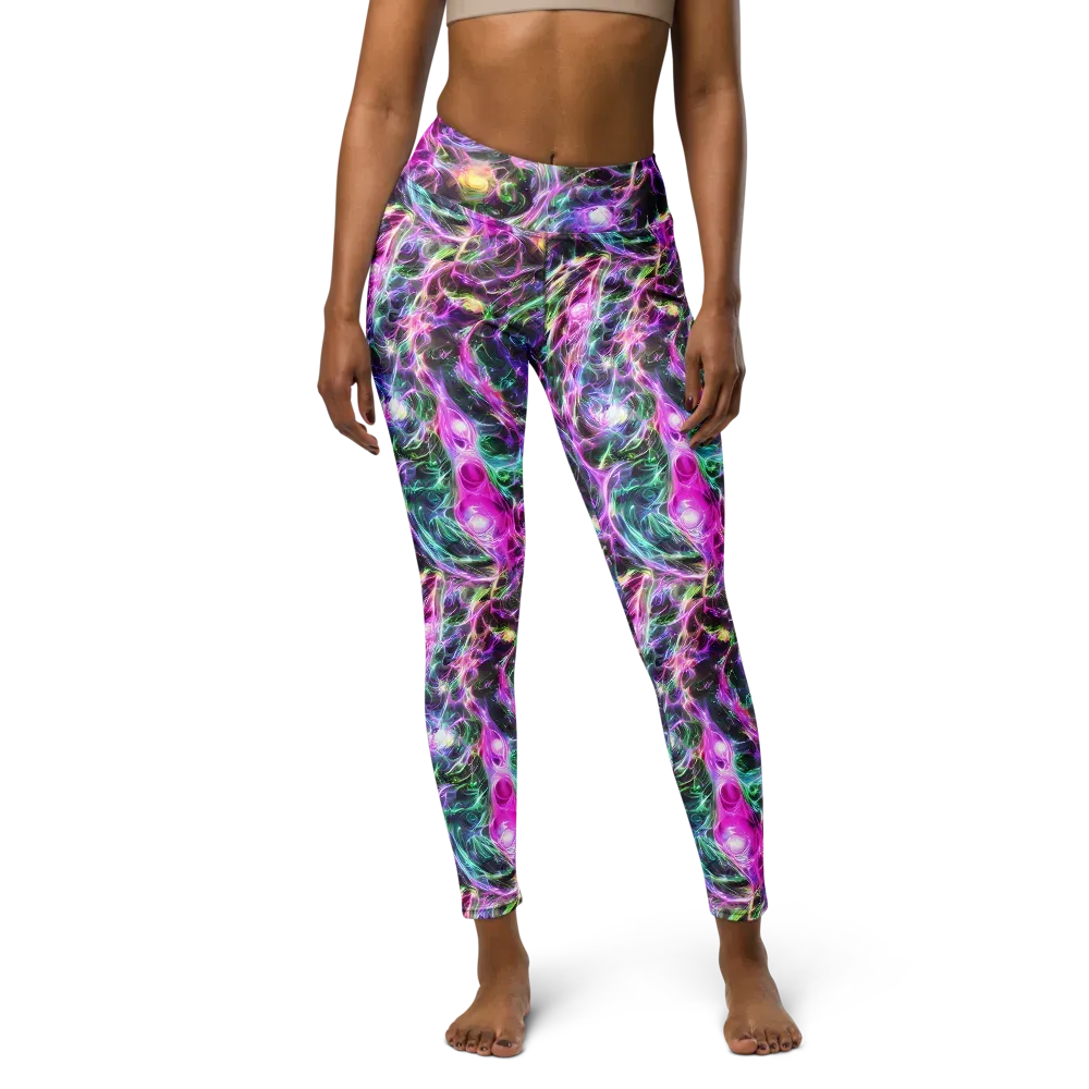 Amethyst Storm on Yoga Leggings — Front