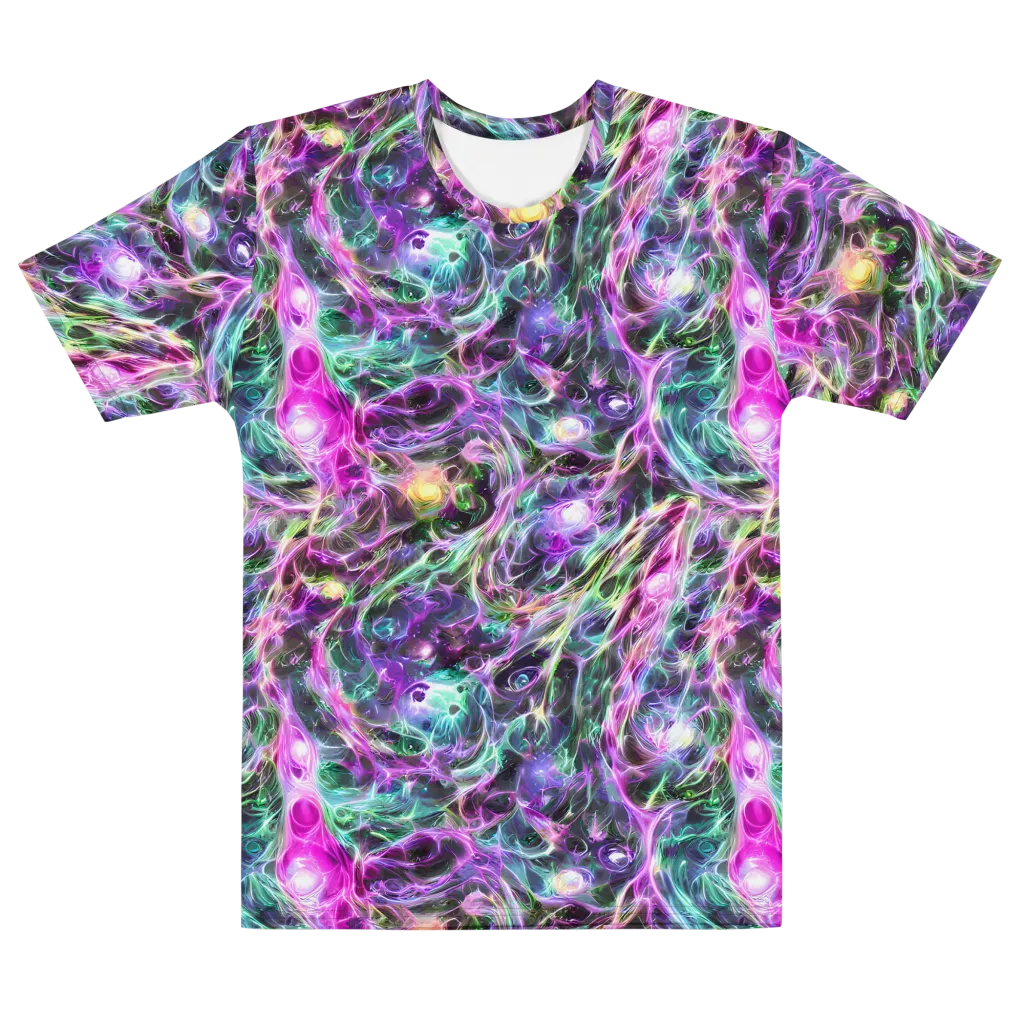 Amethyst Storm on Men's Cotton Crew Neck T-Shirt — Front
