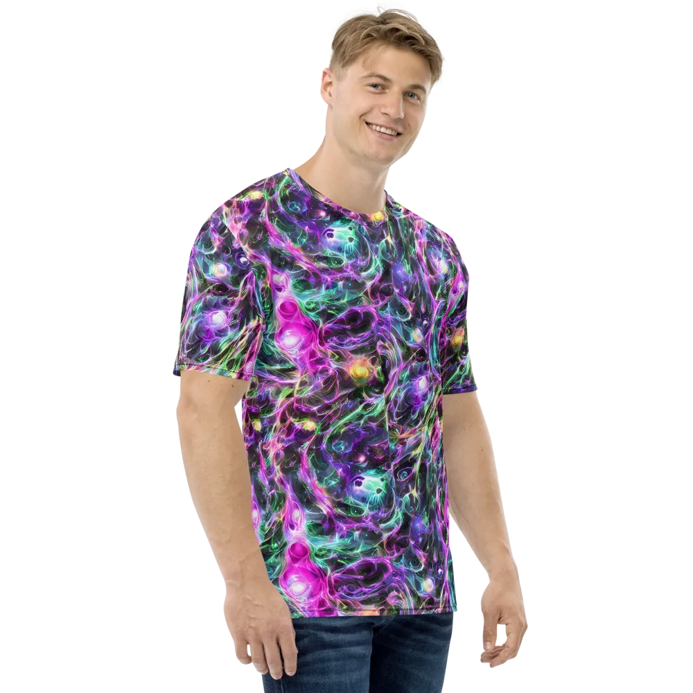 Amethyst Storm on Men's Crew Neck T-Shirt — Right