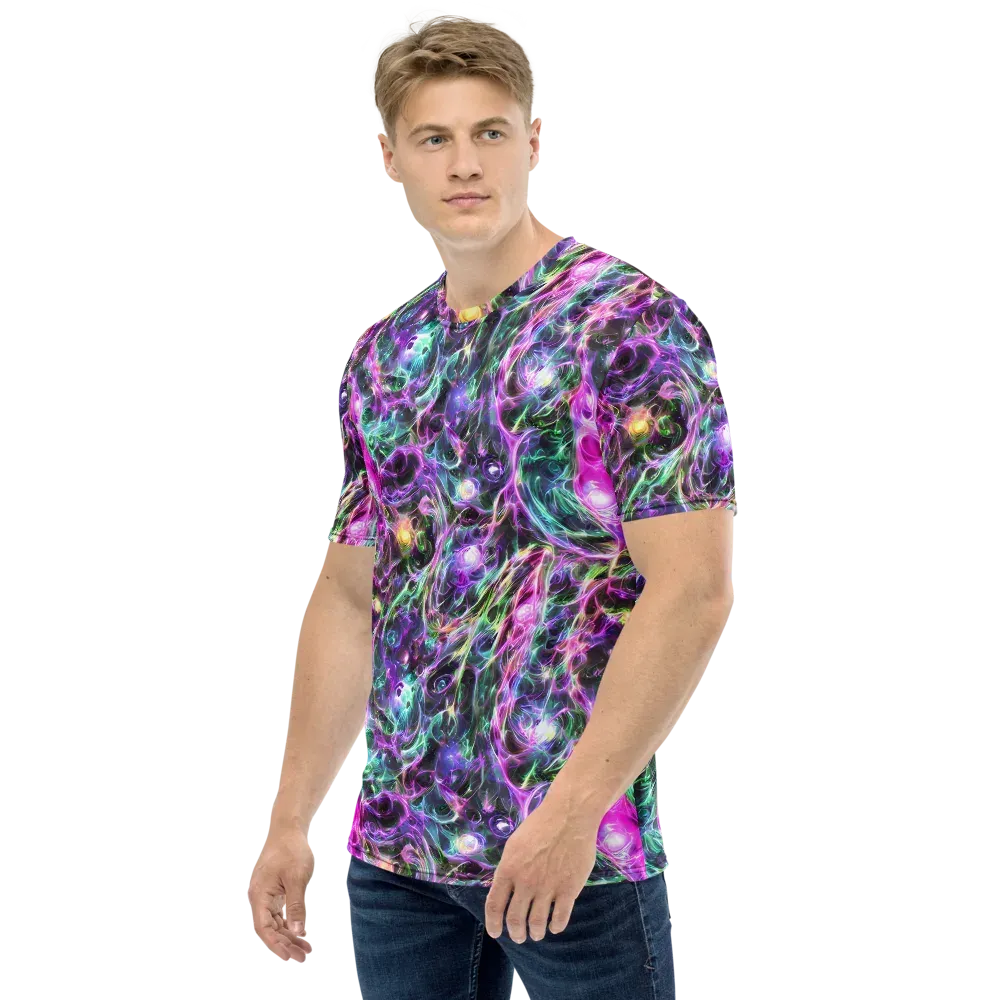 Amethyst Storm on Men's Crew Neck T-Shirt — Left