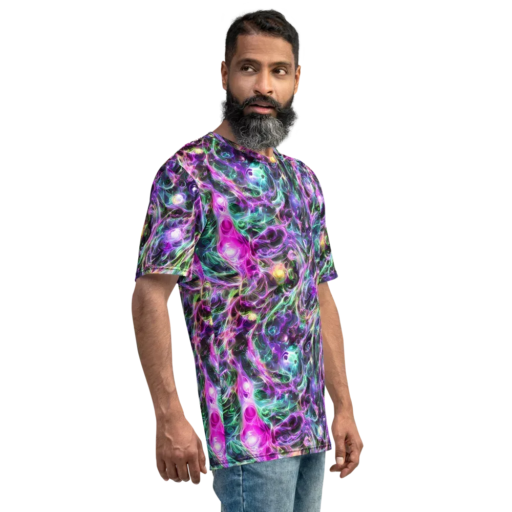 Amethyst Storm on Men's Crew Neck T-Shirt — Right