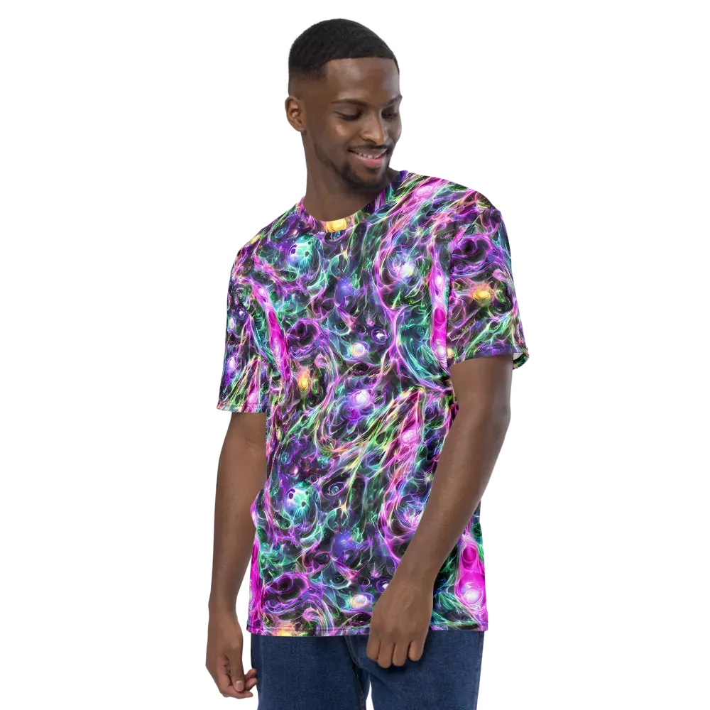 Amethyst Storm on Men's Crew Neck T-Shirt — Left