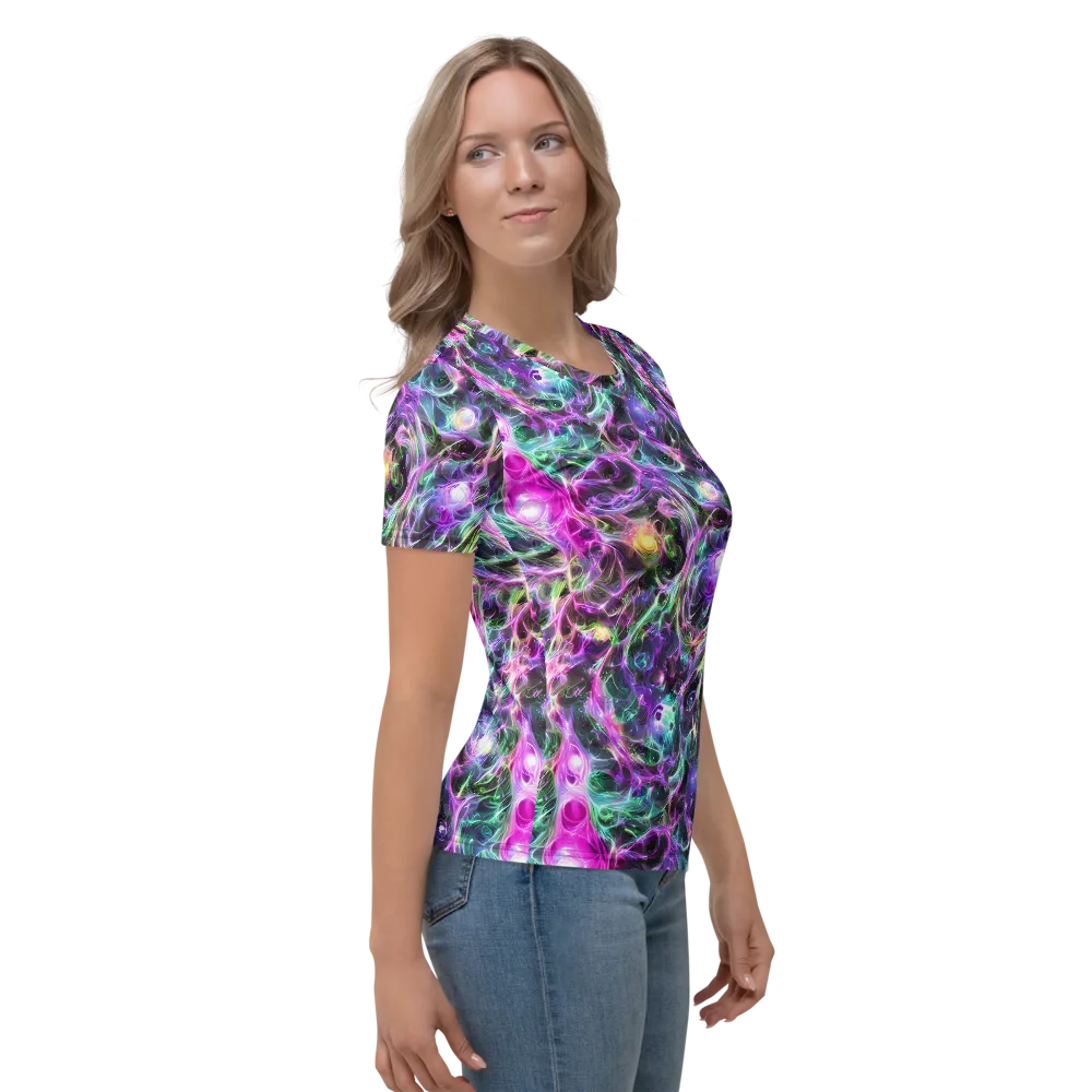 Amethyst Storm on Women's Crew Neck T-Shirt — Right