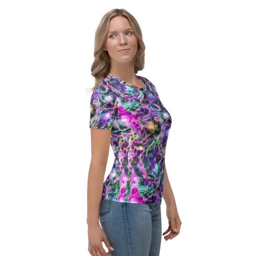 Amethyst Storm on a Women's Crew Neck T-Shirt