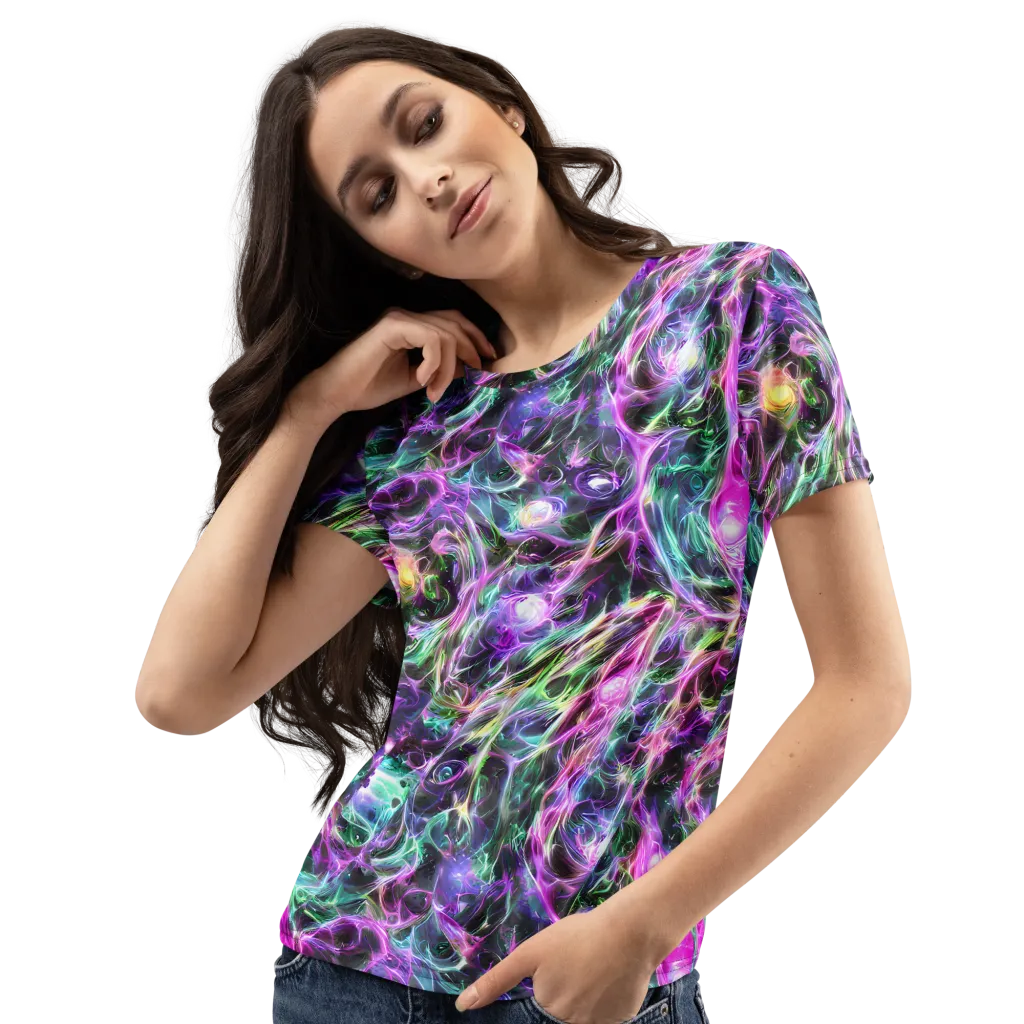 Amethyst Storm on Women's Crew Neck T-Shirt — Left Front