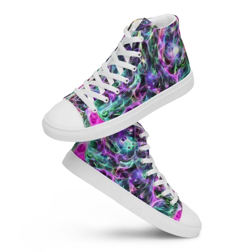 Amethyst Storm on a Women's High Top Canvas Shoes