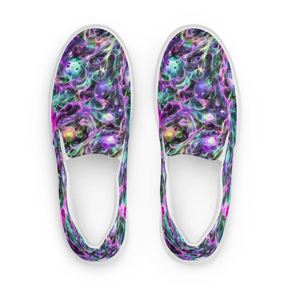 Amethyst Storm on Men's Slip-On Canvas Shoes — Front