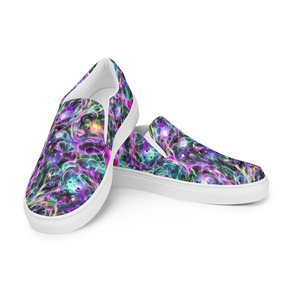 Amethyst Storm on Men's Slip-On Canvas Shoes — Left Front