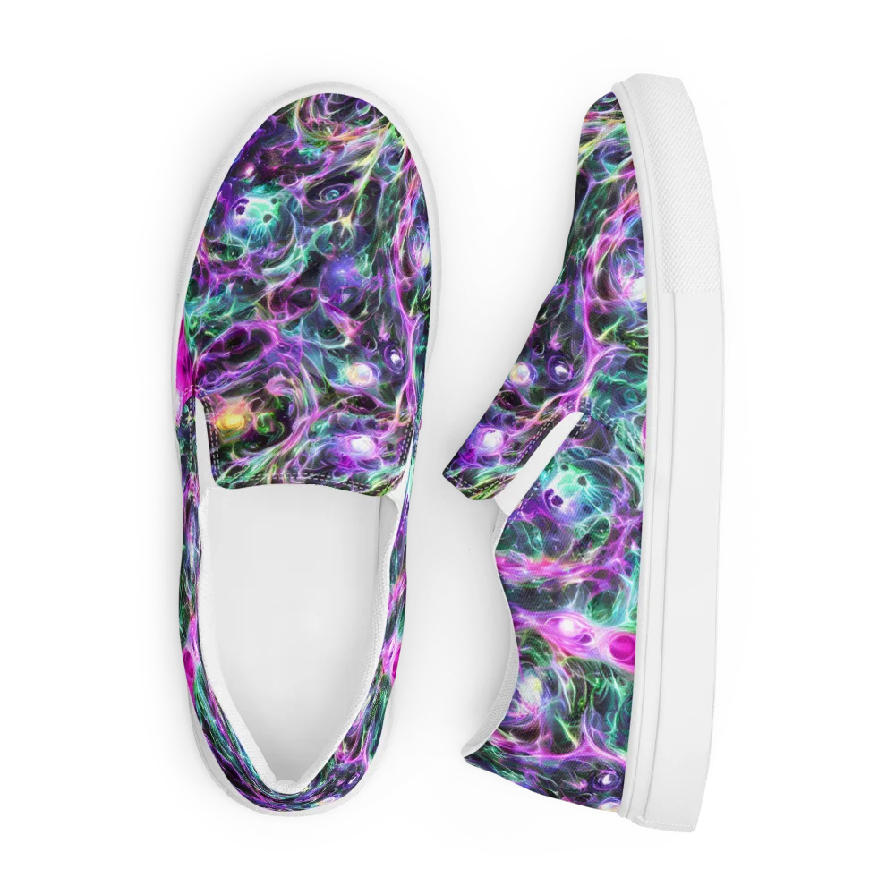Amethyst Storm on Men's Slip-On Canvas Shoes — Front