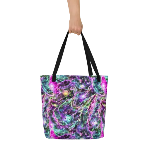 Amethyst Storm on a Large Tote Bag W/ Pocket