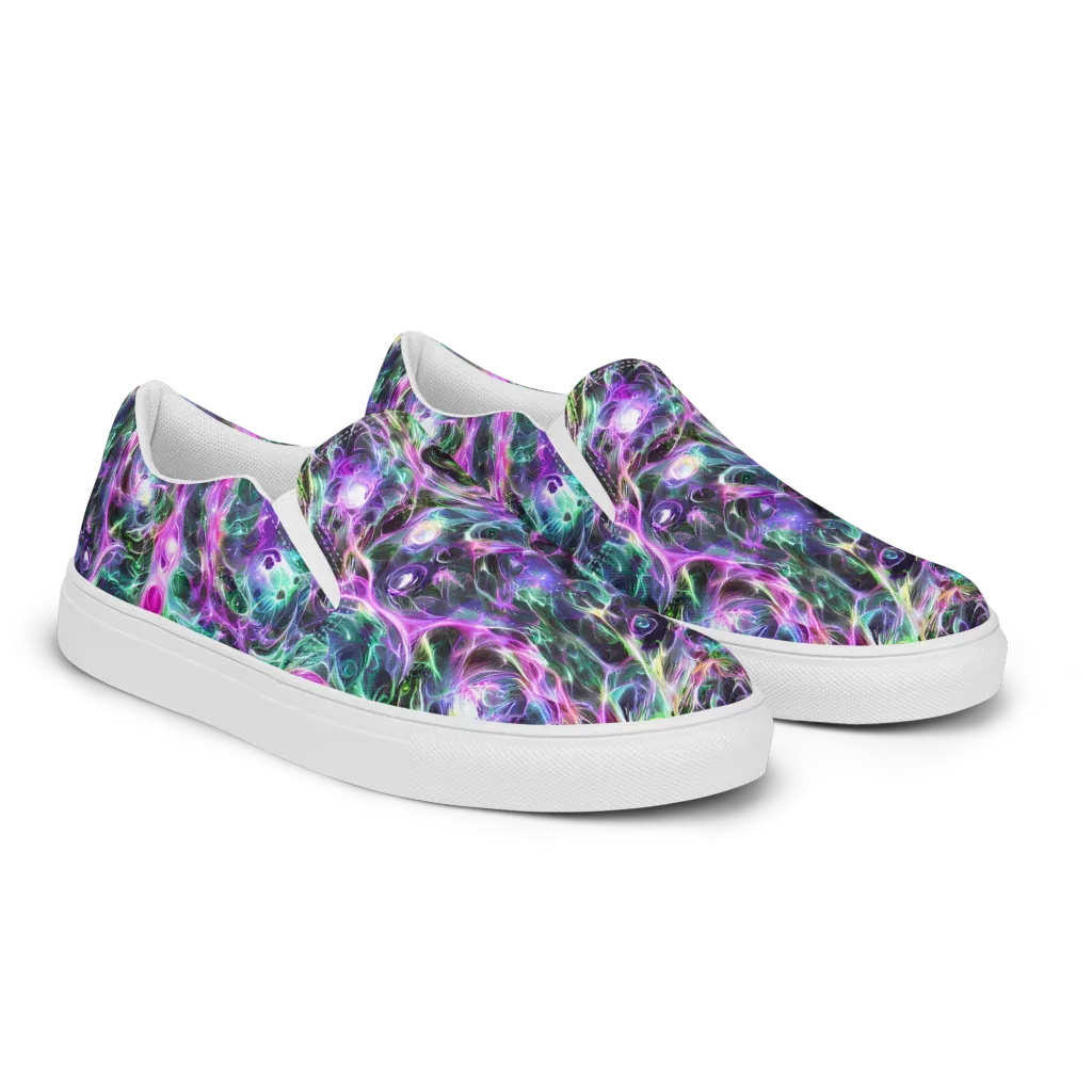 Amethyst Storm on Women's Slip-On Canvas Shoes — Right Front